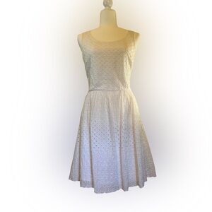 Old Navy White Pleated Midi Sundress